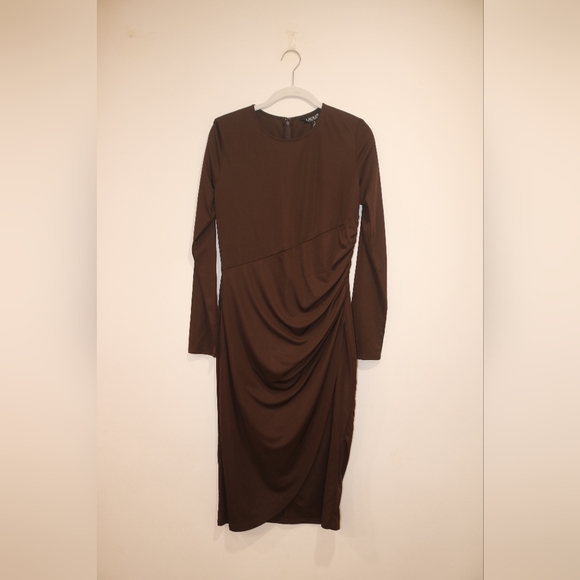 Lauren Ralph Lauren Women's Stretch Jersey Long-Sleeve Dress - Picture 3 of 15